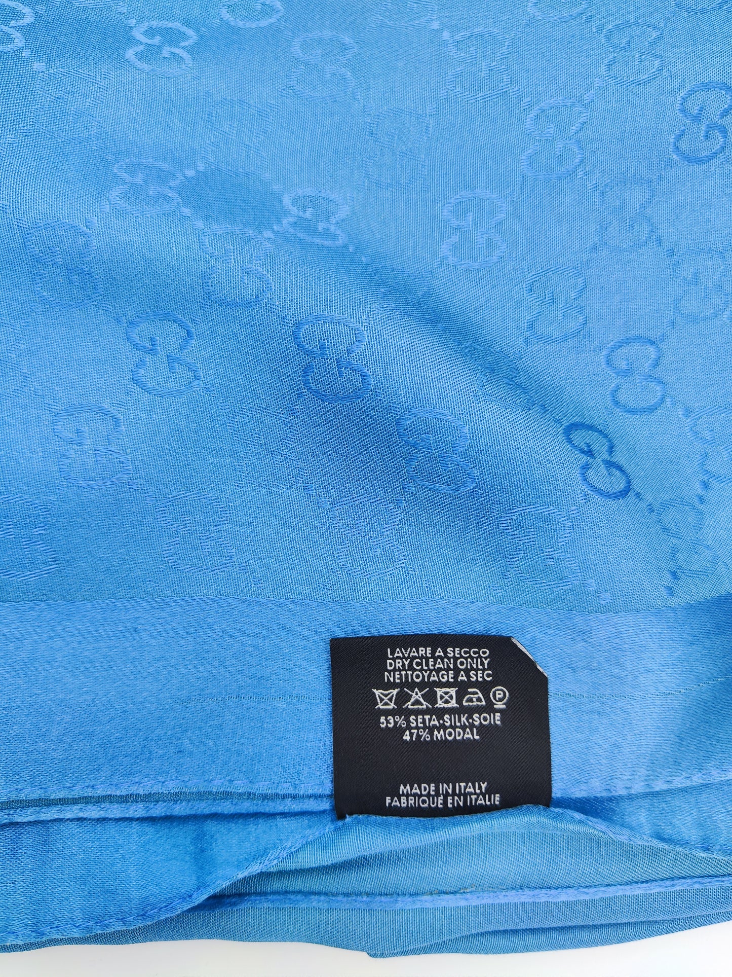 Foulard GG azzurro