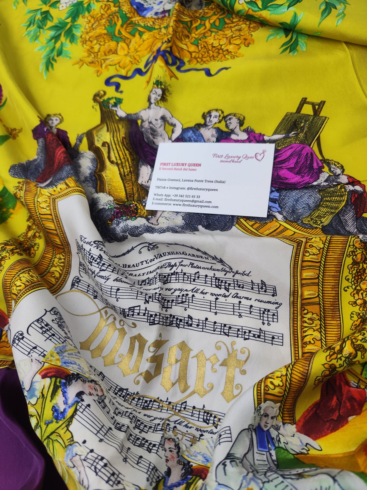 Foulard Versace Atelier viola