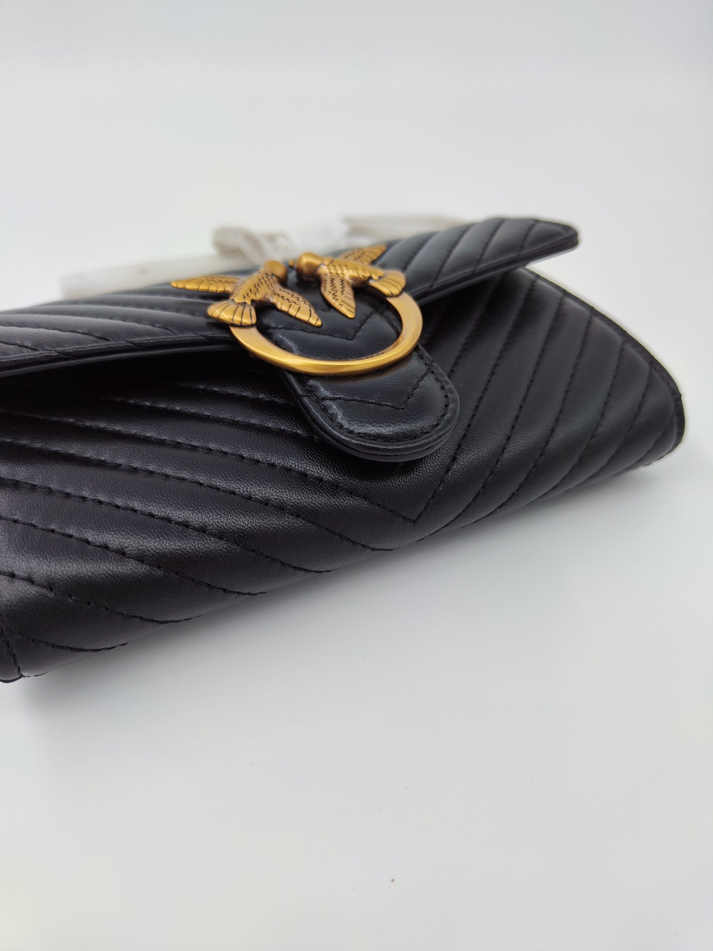 Pinko chain wallet nero