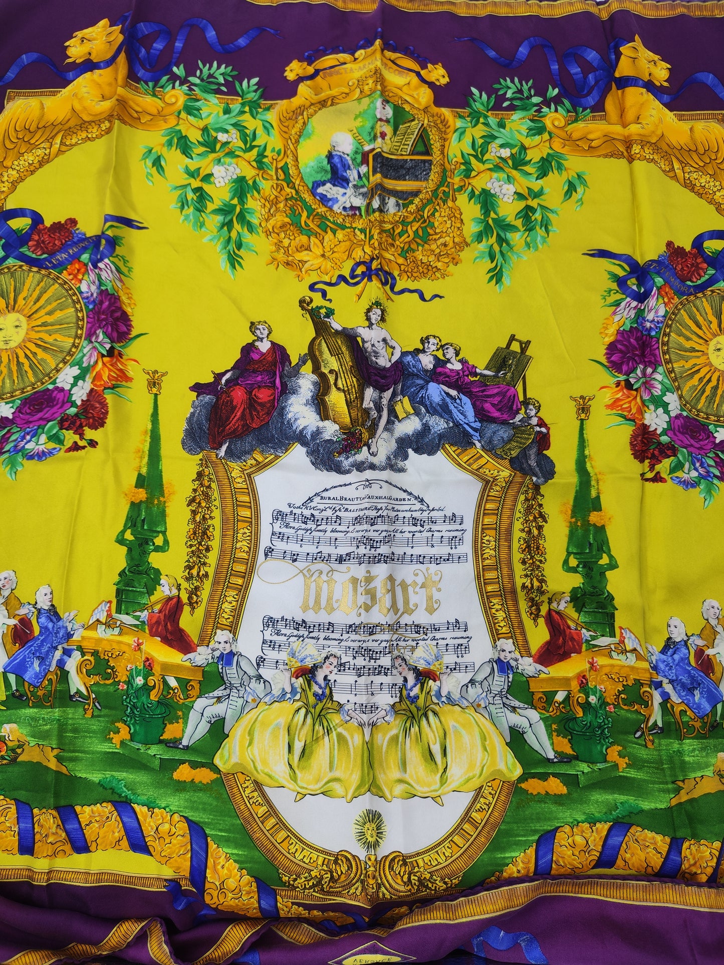 Foulard Versace Atelier viola