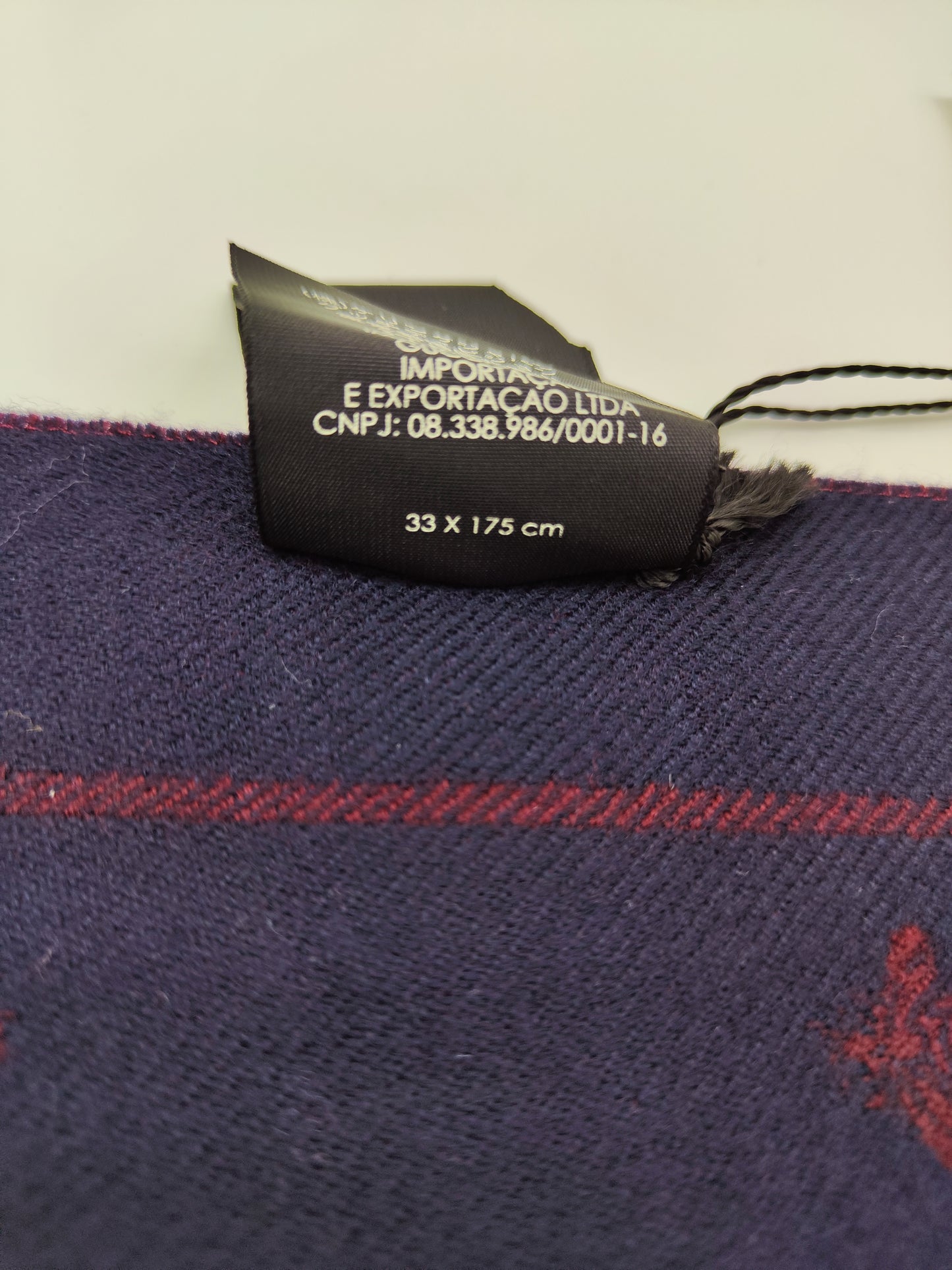 Sciarpa GG blu e bordeaux