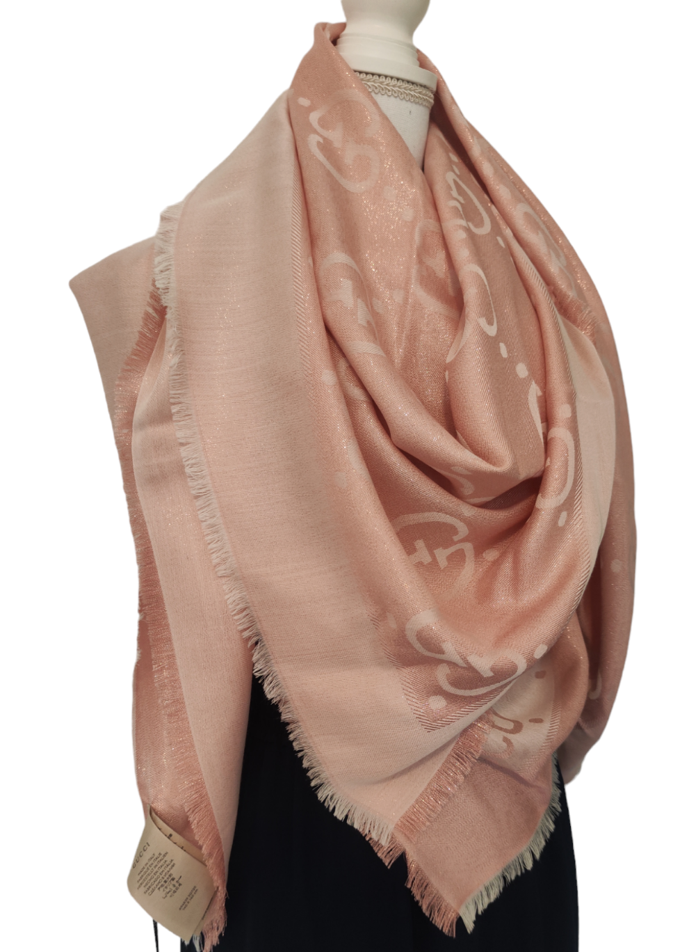 Foulard Gucci rosa glitterato