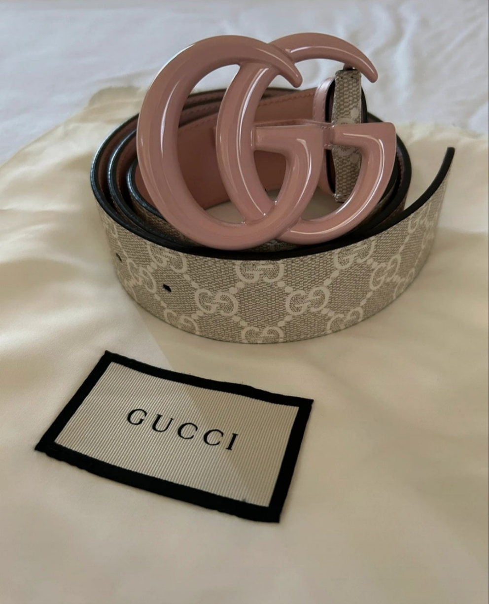 Cintura GG rosa Monogram