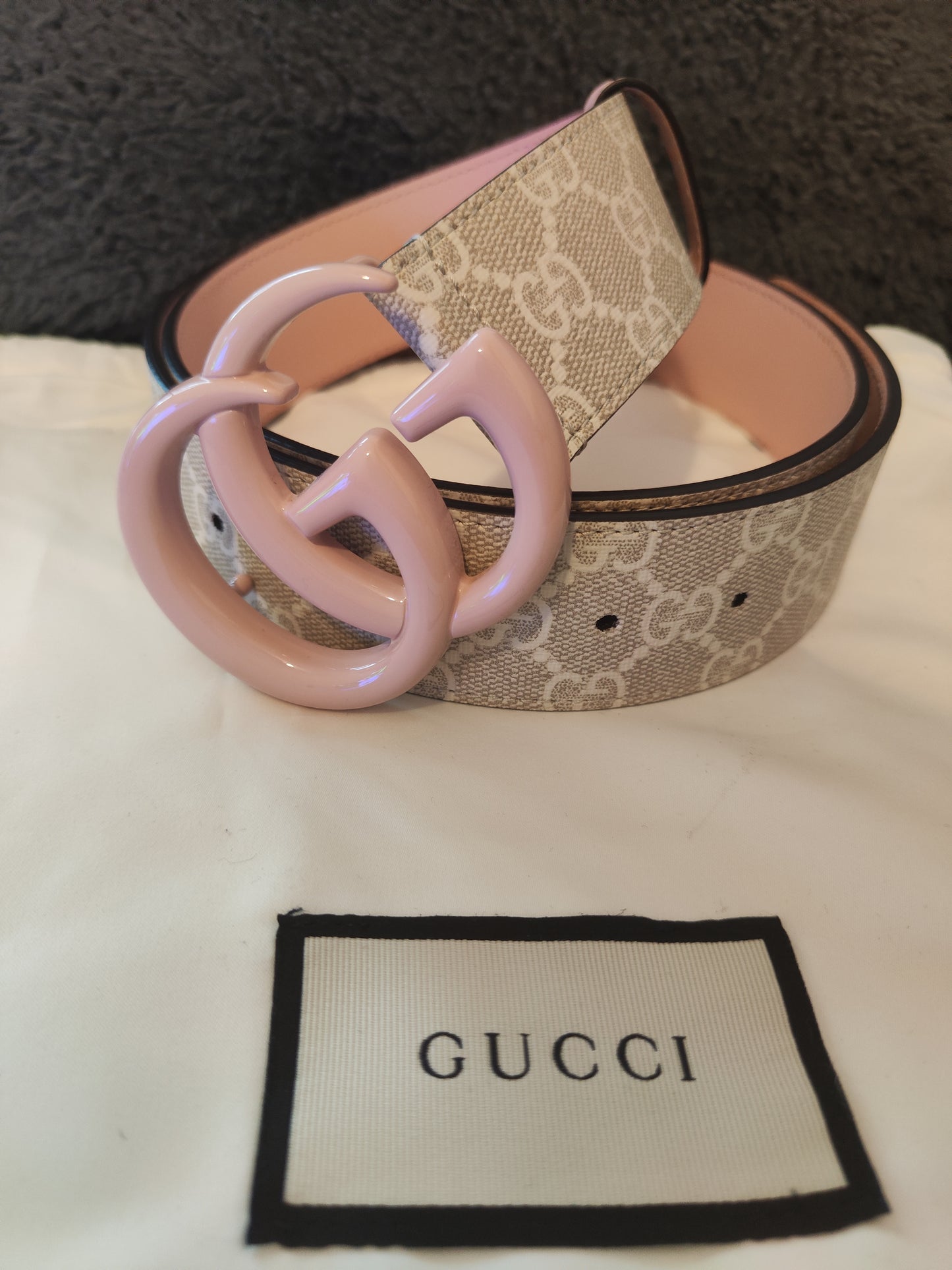 Cintura GG rosa Monogram