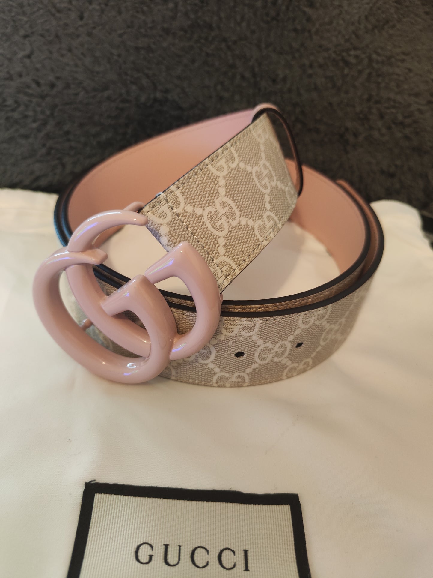 Cintura GG rosa Monogram