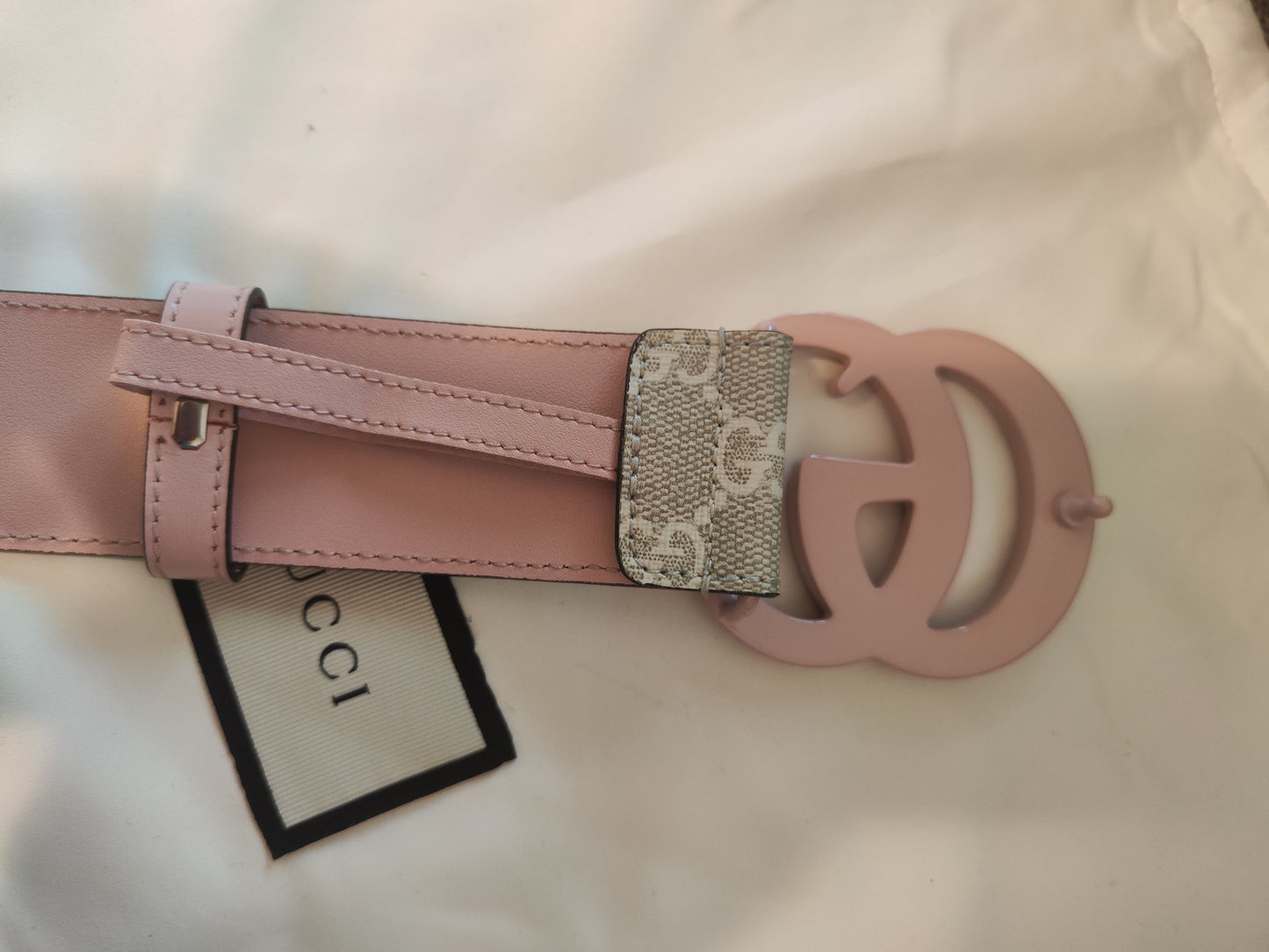 Cintura GG rosa Monogram