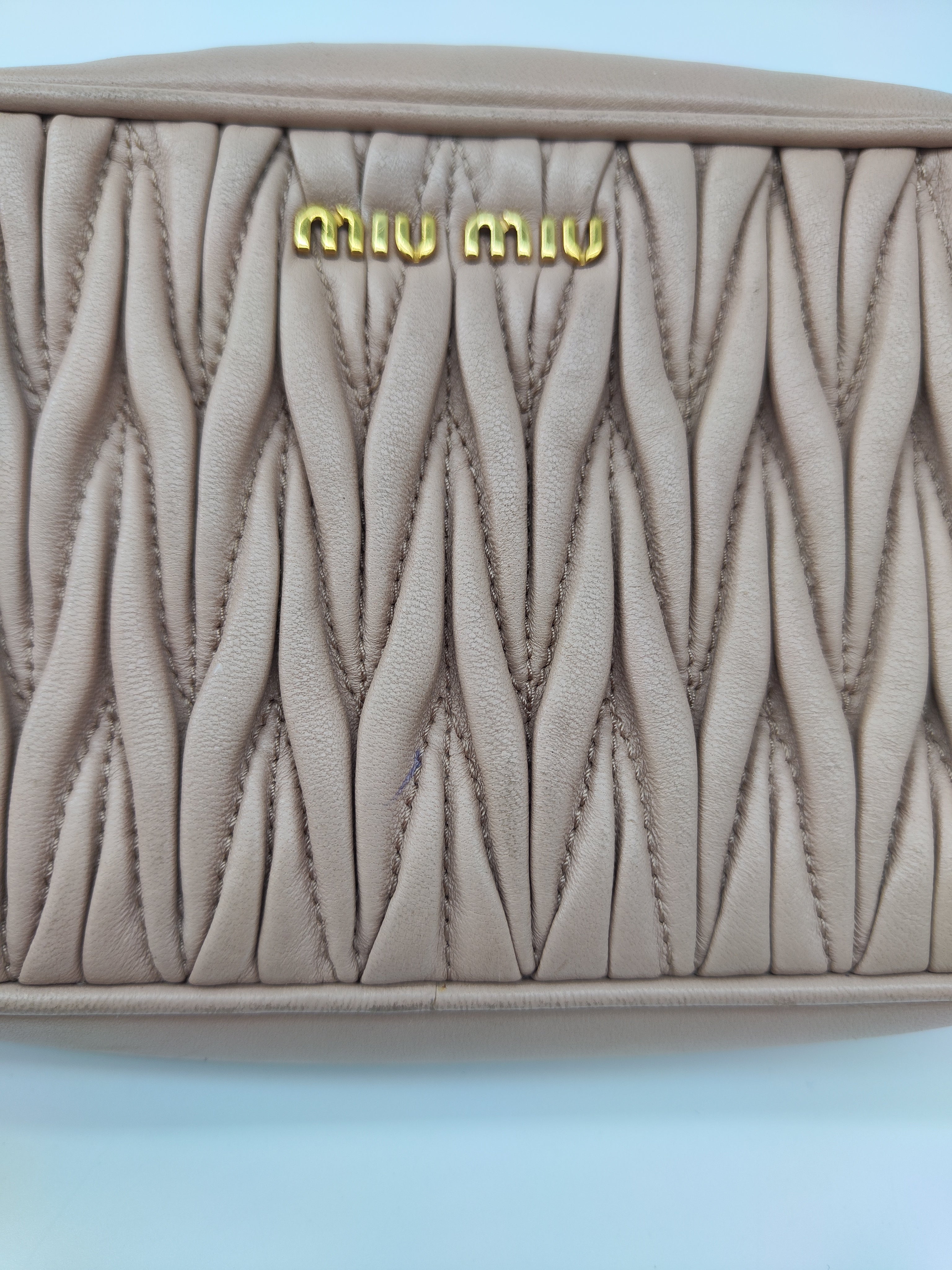 Miu Miu beige tracolla