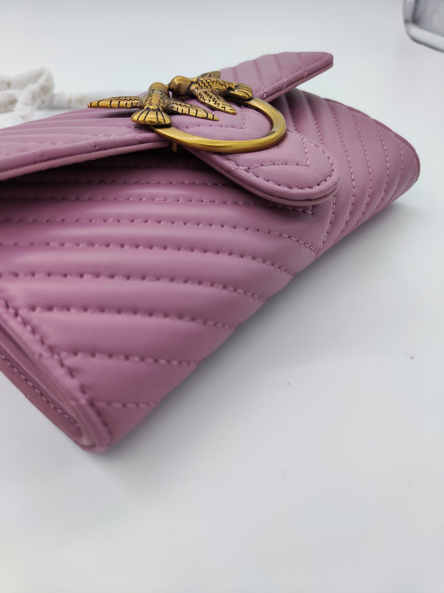 Pinko chain wallet rosa