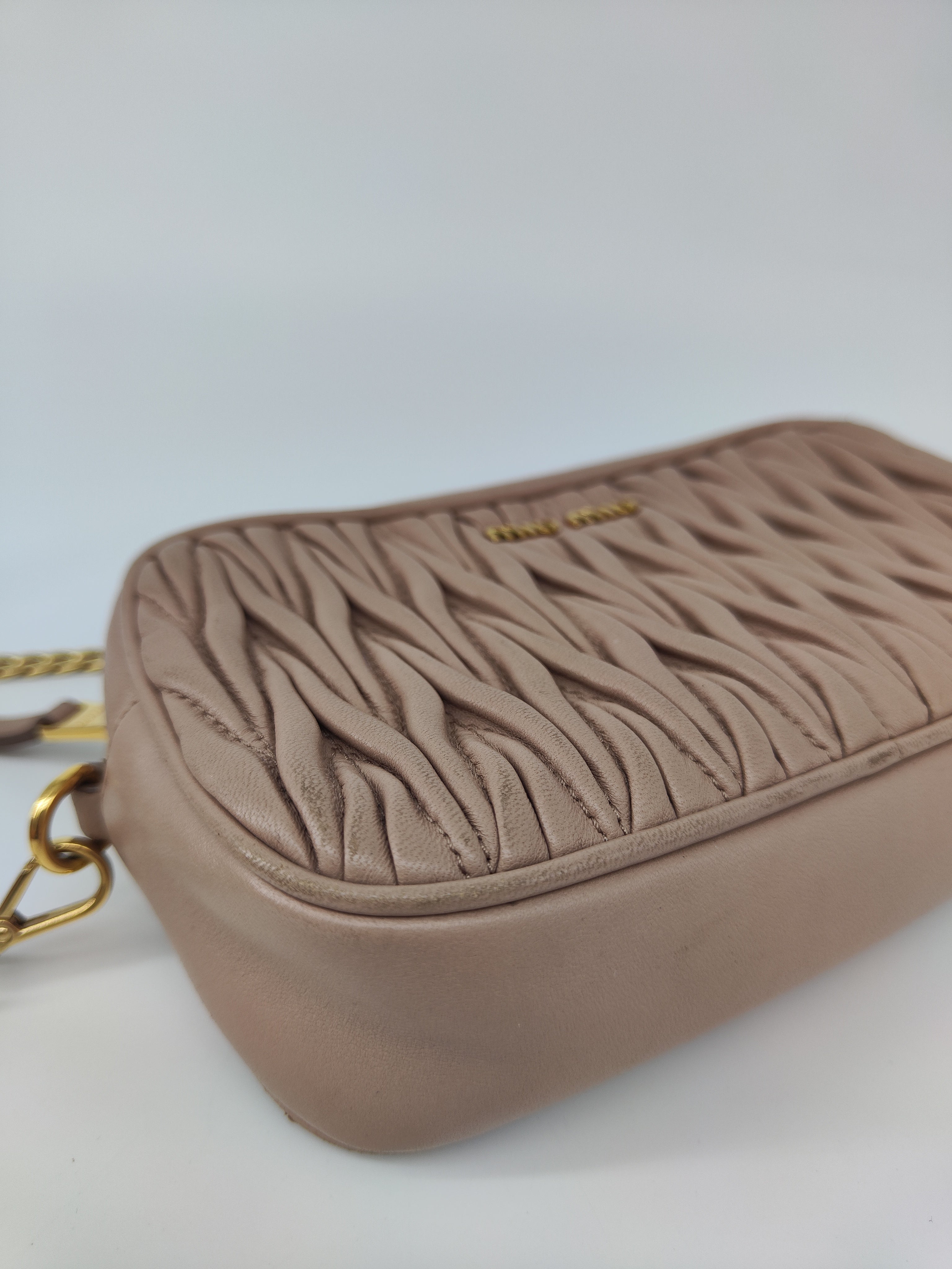 Miu Miu beige tracolla