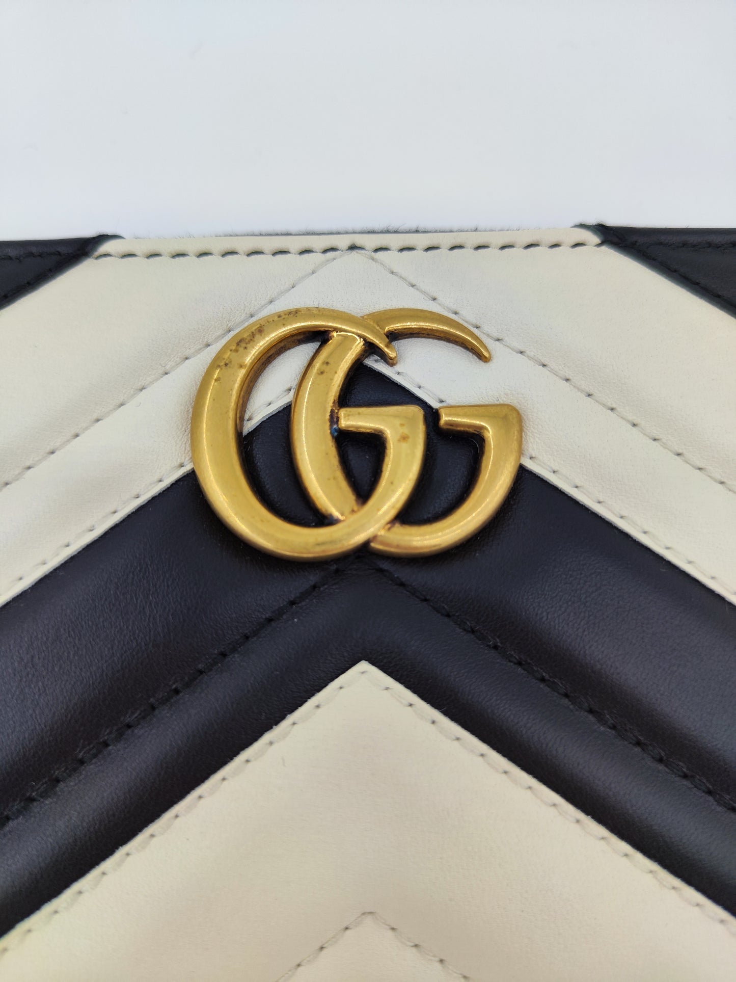 Portafoglio GG nero e bianco