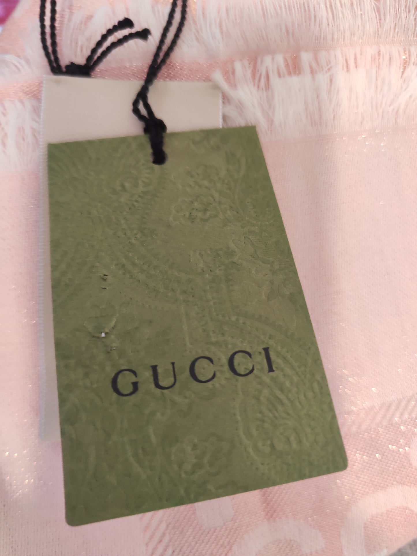 Foulard Gucci rosa glitterato