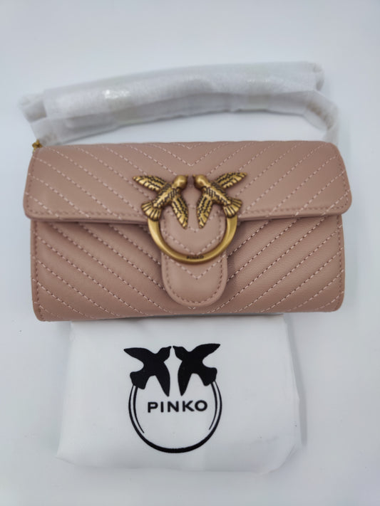 Pinko wallet chain cipria