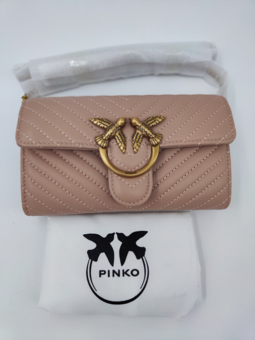 Pinko wallet chain cipria