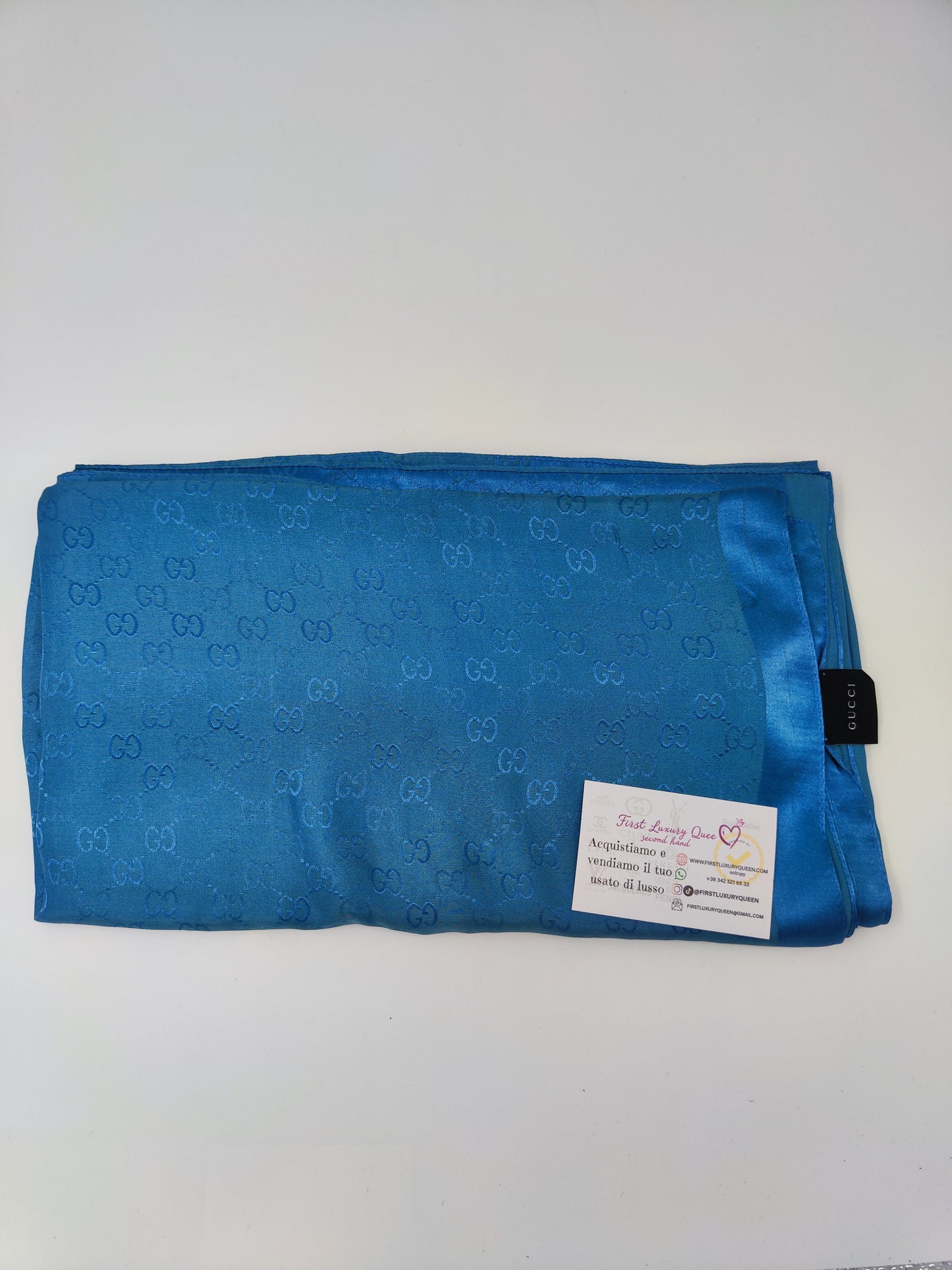 Foulard GG azzurro