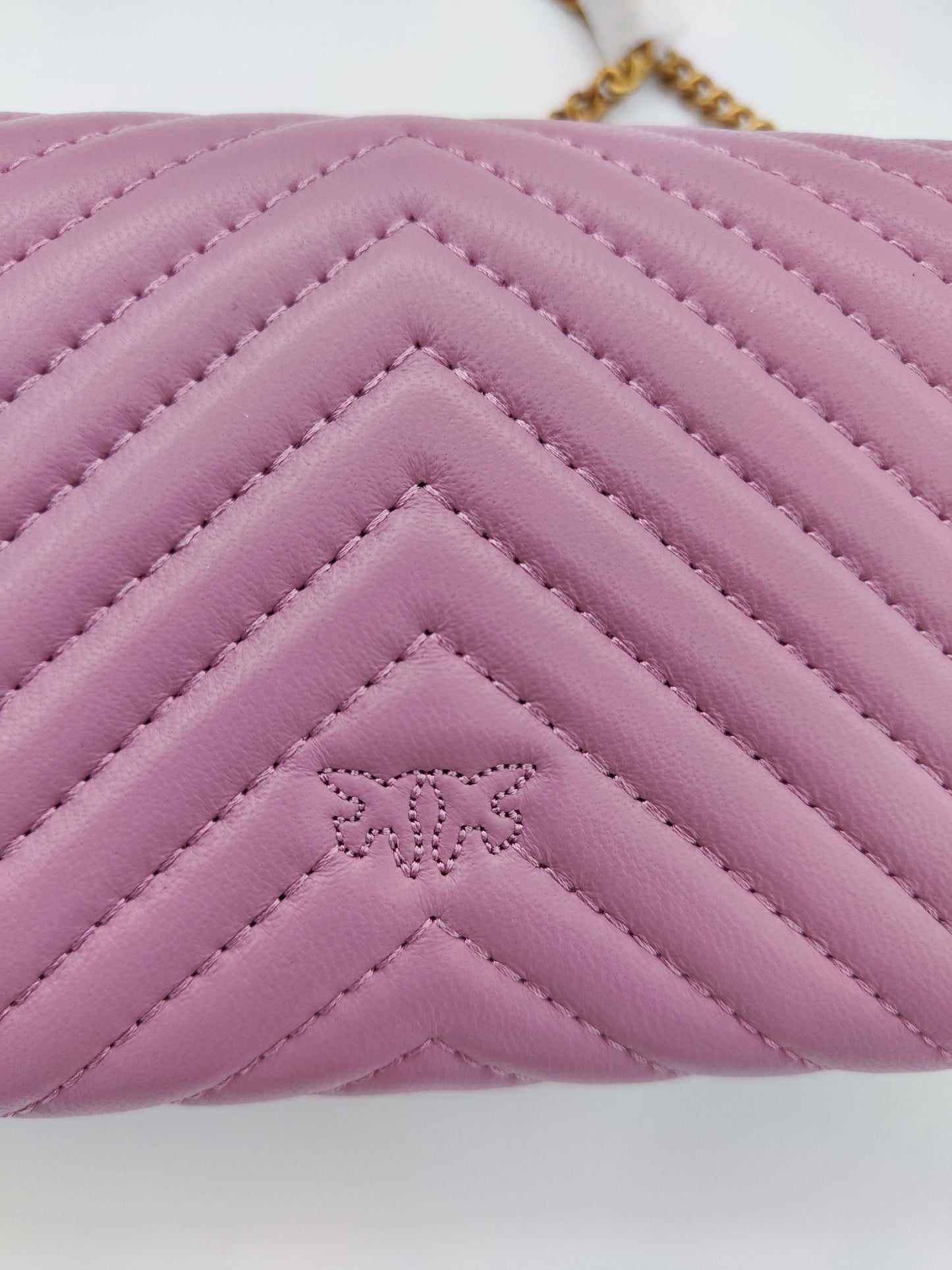 Pinko chain wallet rosa