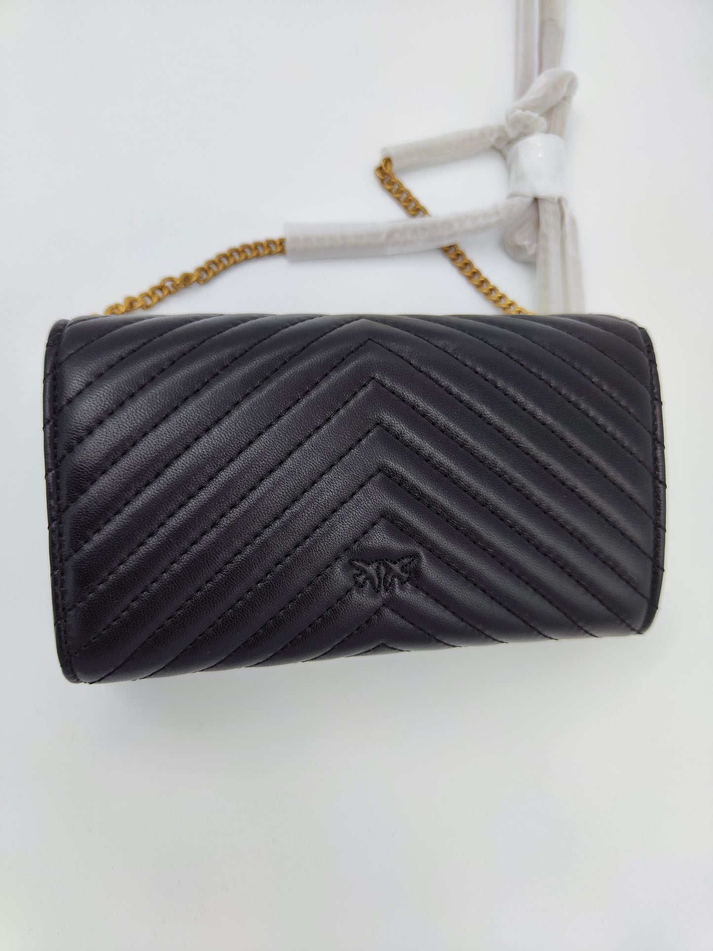 Pinko chain wallet nero