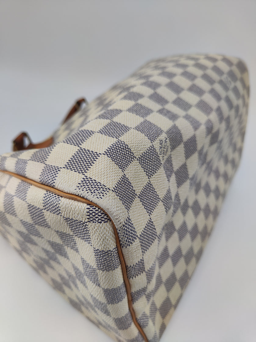 Speedy 30 damier d'azur
