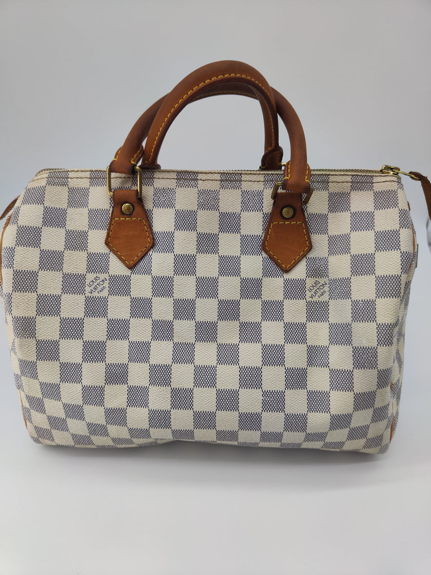 Speedy 30 damier d'azur