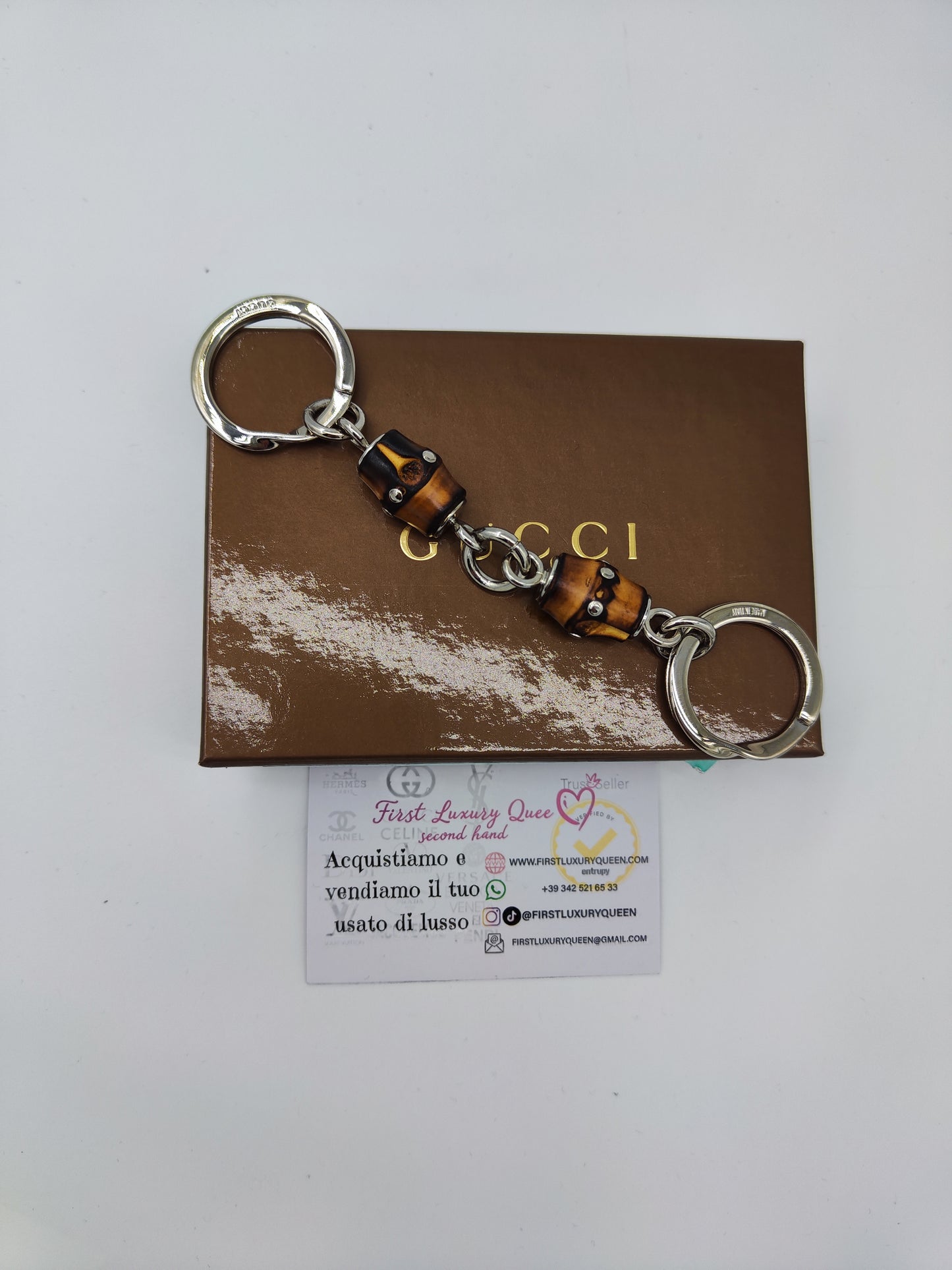 Portachiavi GG bambù