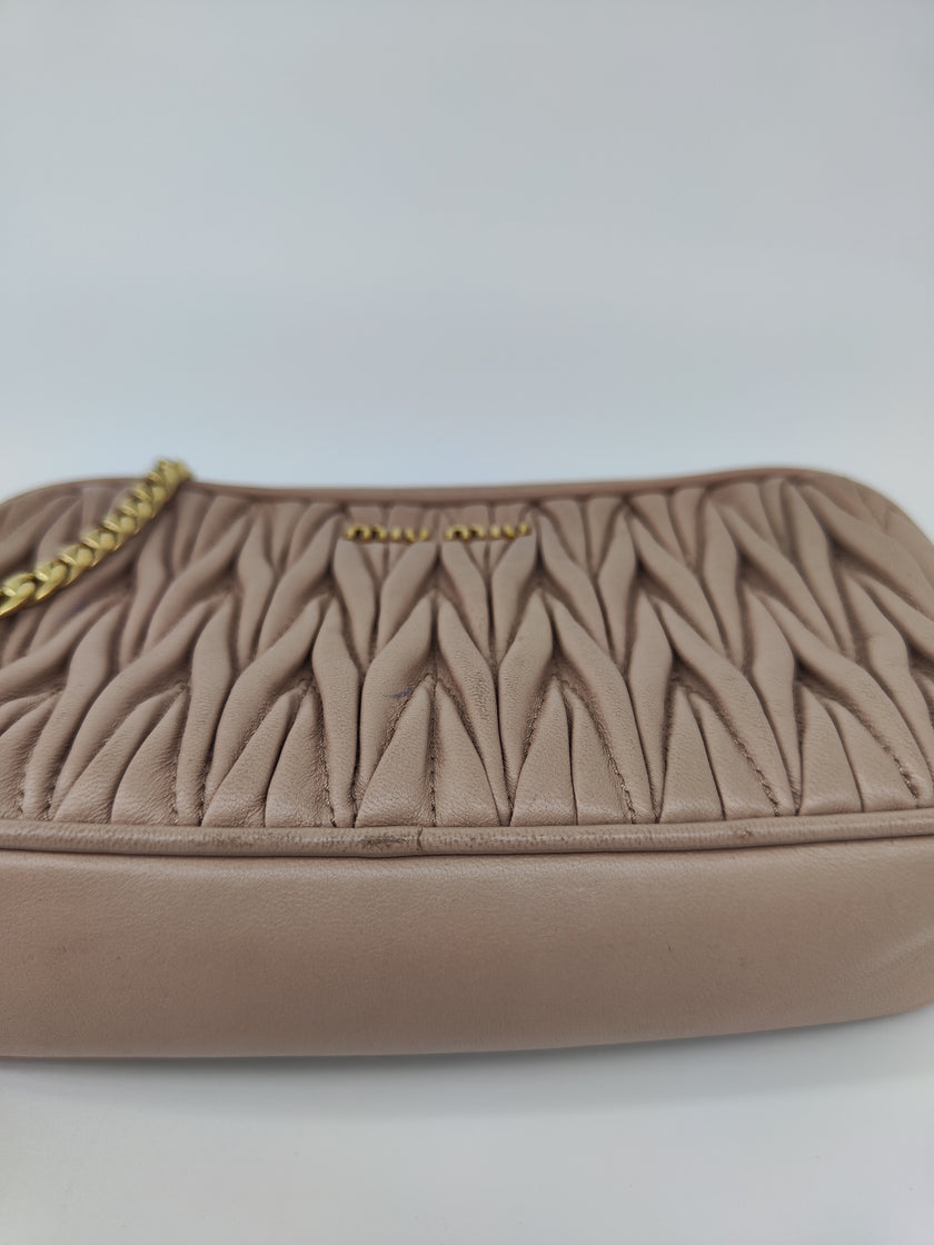 Miu Miu beige tracolla