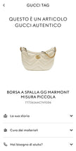 Gucci a spalla marmont, bianca