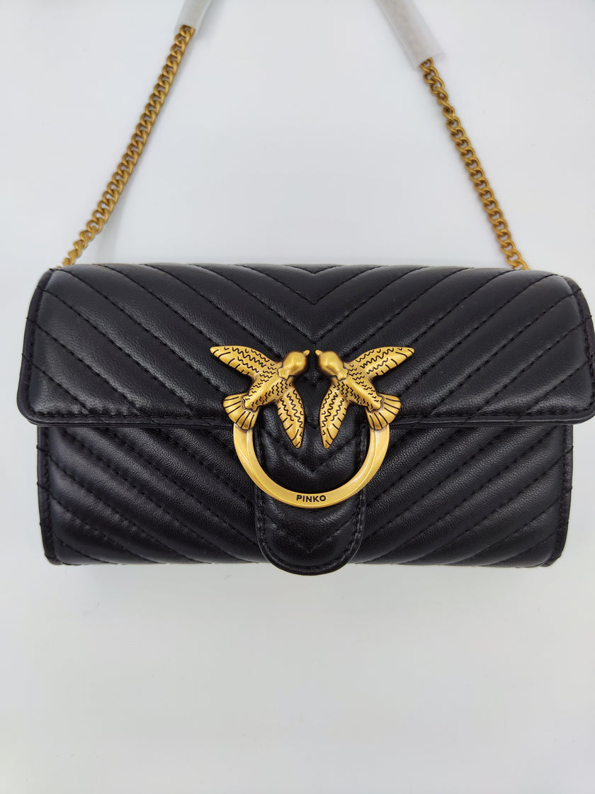 Pinko wallet chain cipria