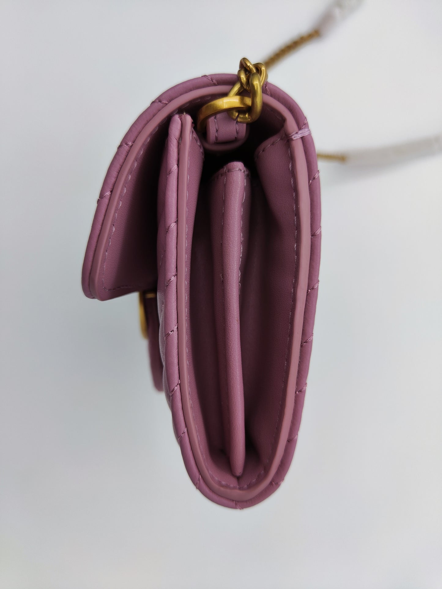 Pinko chain wallet rosa