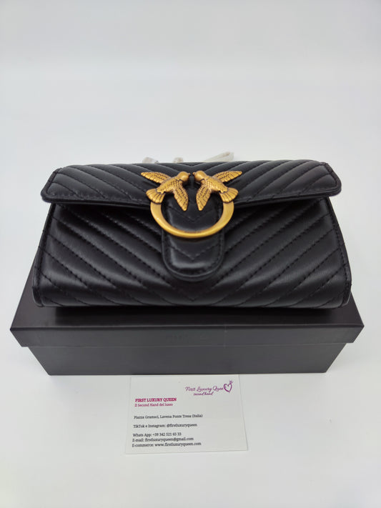 Pinko chain wallet nero