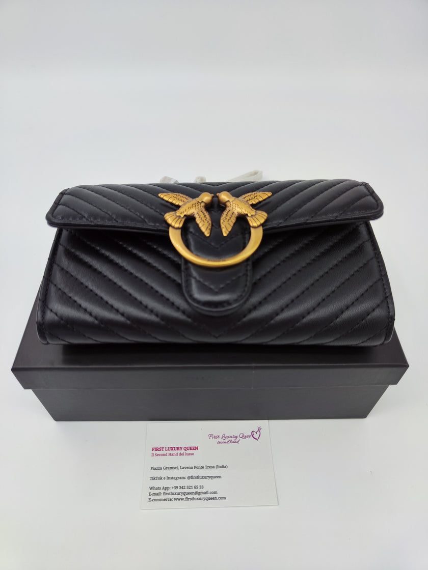Pinko wallet chain cipria