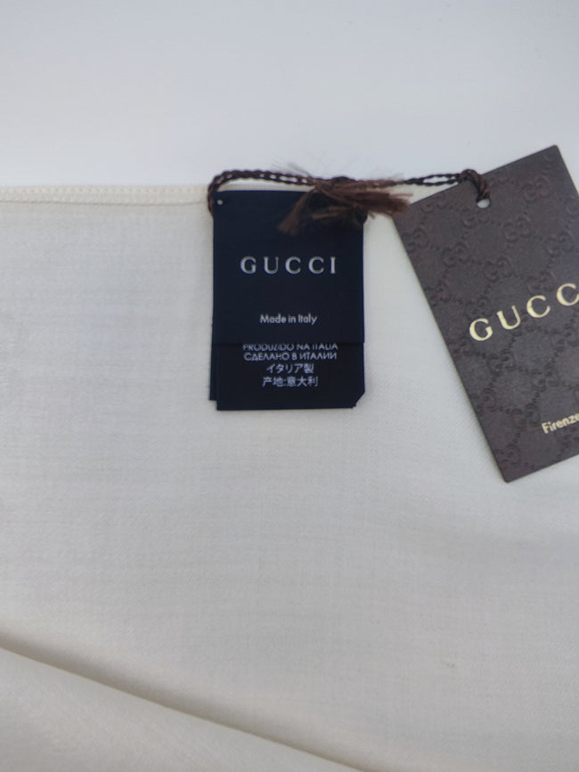 Foulard GG bianco