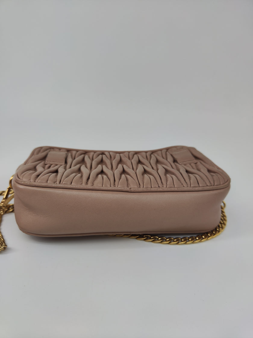 Miu Miu beige tracolla