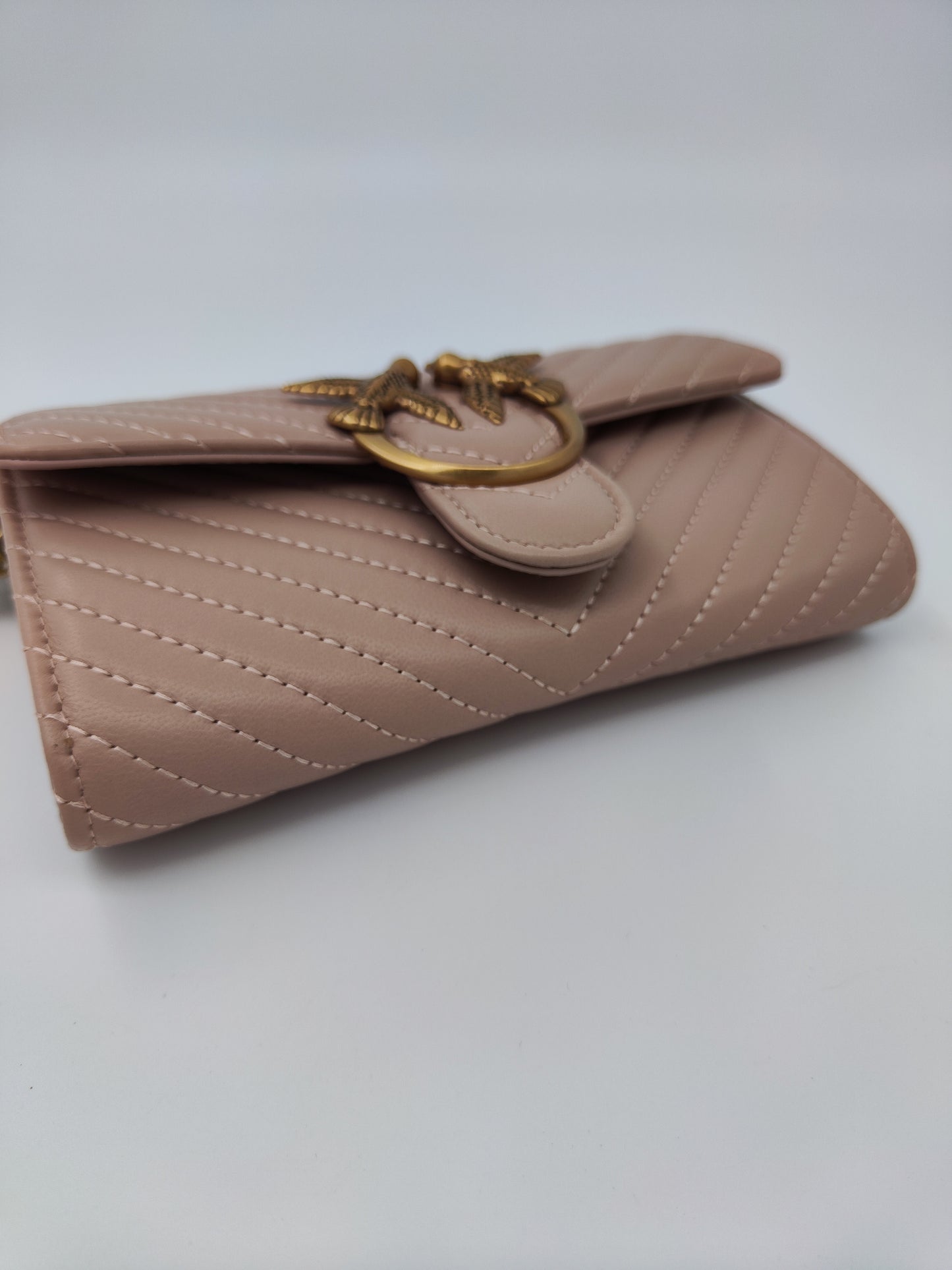 Pinko wallet chain cipria