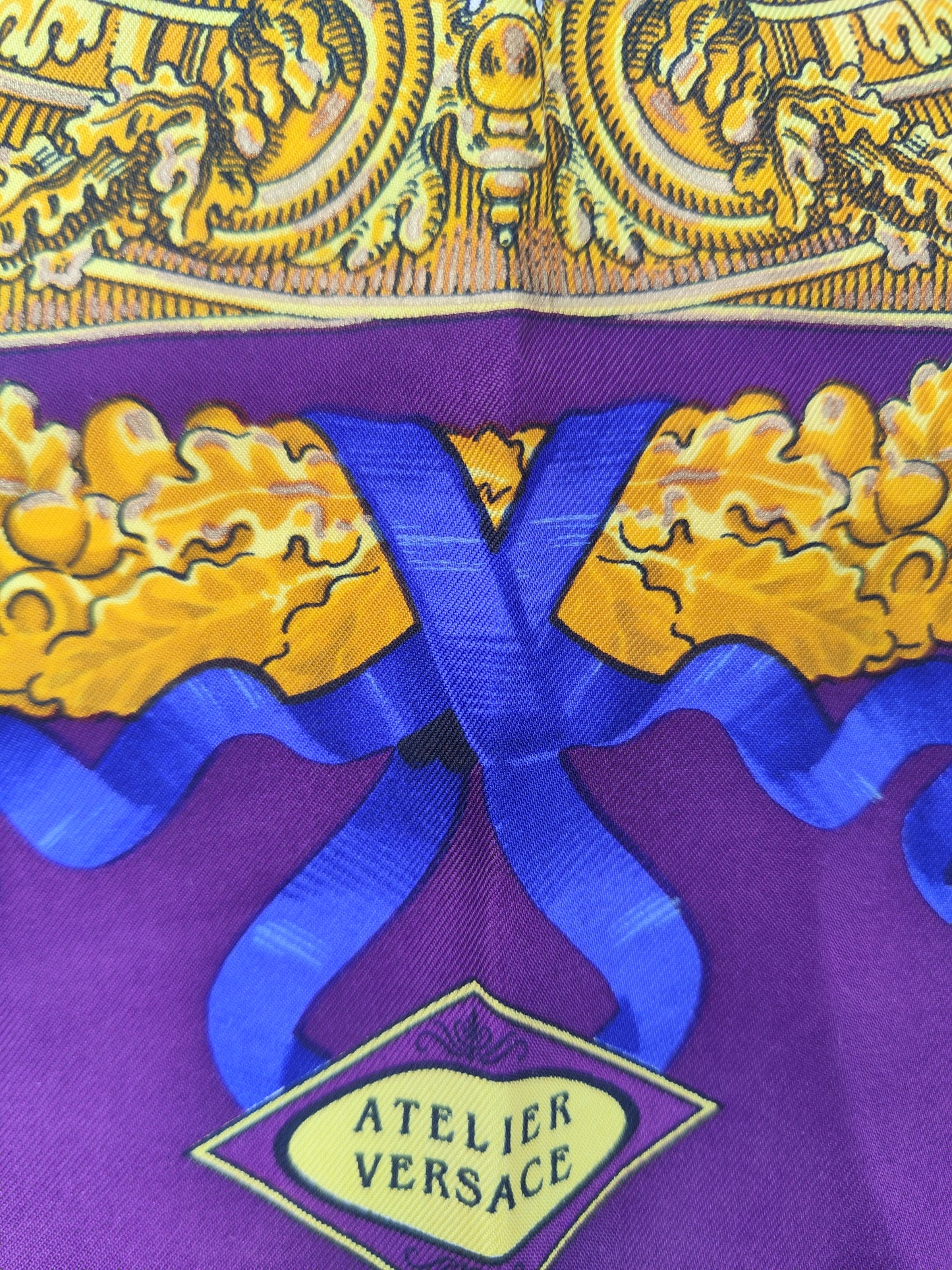 Foulard Versace Atelier viola