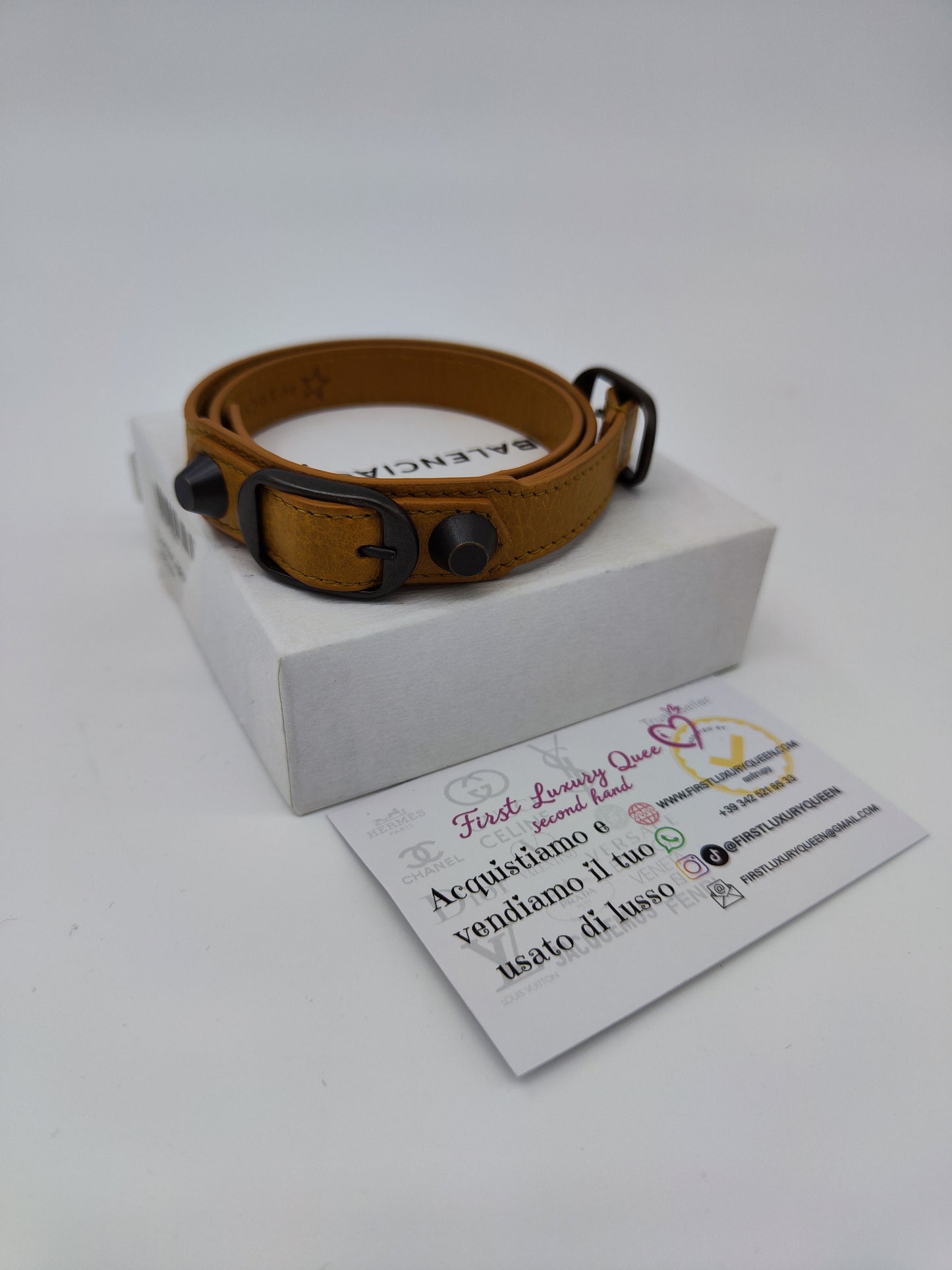 Bracciale giallo senape