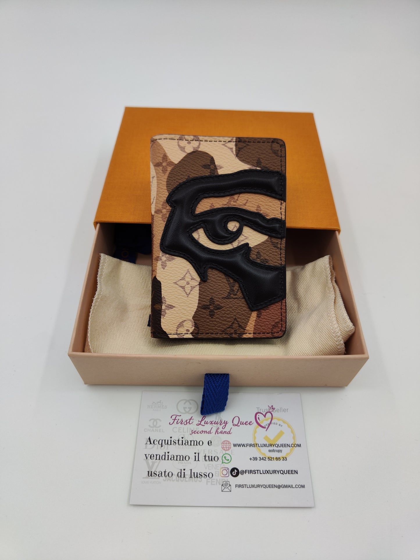 Portacarte LV camouflage