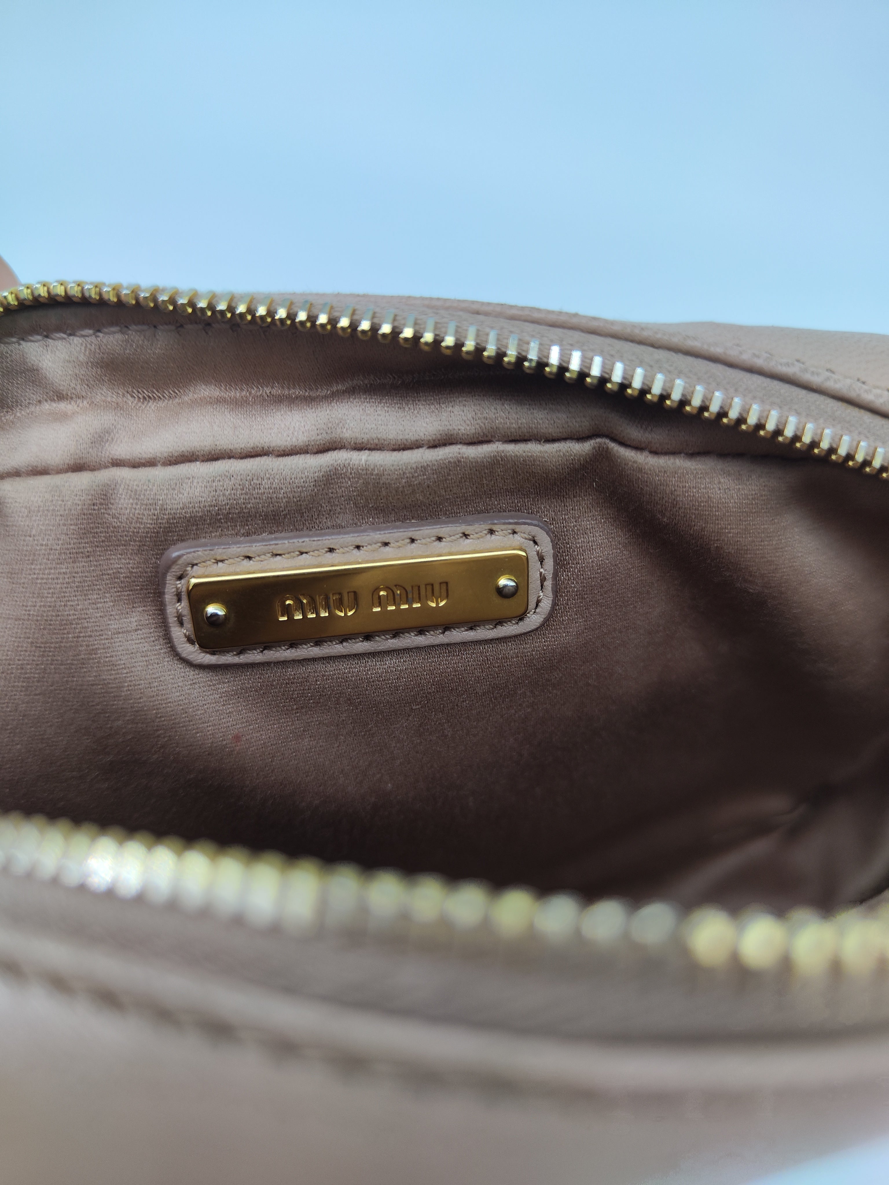 Miu Miu beige tracolla