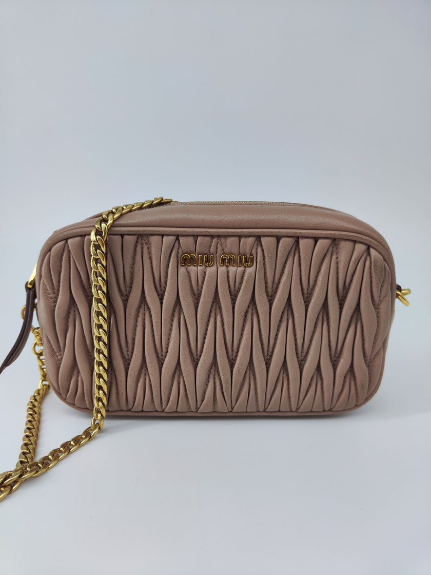 Miu Miu beige tracolla
