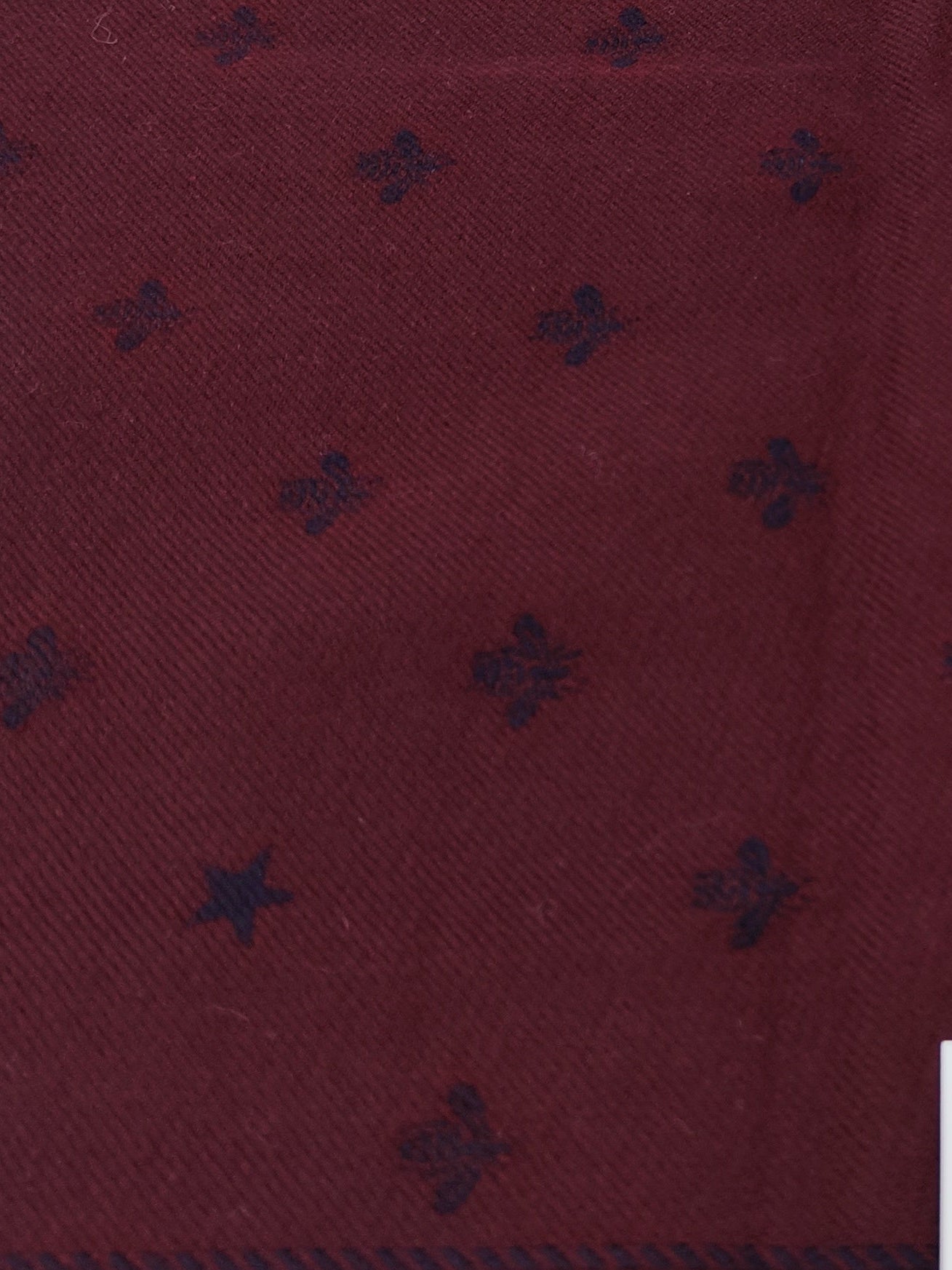Sciarpa GG blu e bordeaux